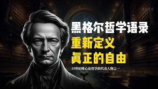 黑格爾哲學語錄：重新定義真正的自由，唯心主義集大成者