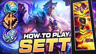 HOW TO PLAY SETT & CARRY S+ | BEST Build & Runes | Season 12 Sett guide | League of Legends