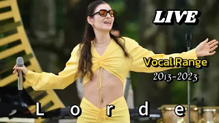 Lorde Live Vocal Range (2022 Updated)