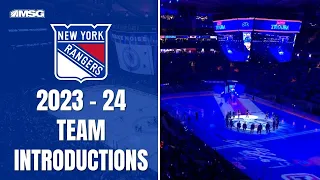 New York Rangers 2023 - 24 Full Team Introductions At Madison Square Garden | New York Rangers