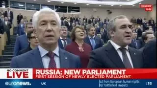 LIVE: First session of Russia's newly elected parliament