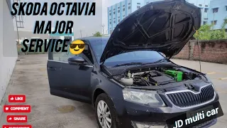 Skoda Octavia major service.- German car service.. #mukeshchandragond #brotomotiv #viral#youtub