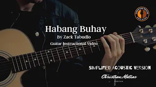 Habang Buhay by Zack Tabudlo |Super Easy Chords |Guitar Tutorial for Beginners