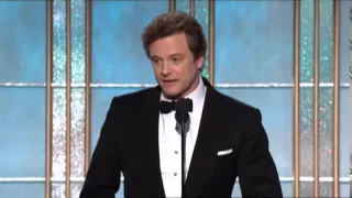 Colin Firth Wins Best Actor Motion Picture Drama - Golden Globes 2011