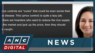 PH Senator Hontiveros: Price control on rice 'a lazy job' | ANC