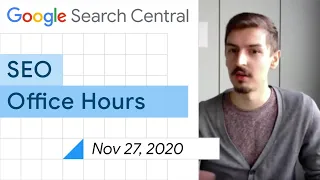 English Google SEO office-hours from November 27, 2020