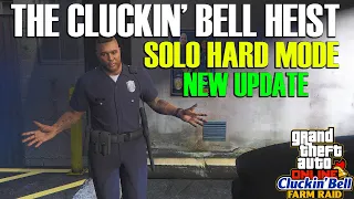 *New* SOLO Hard Mode The Cluckin' Bell Farm Raid Heist Finale in GTA Online New Update