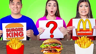 MCDONALDS VS BURGER KING DRIVE-THRU SCHOOL CHALLENGE | CRAZY EATING ONLY FAST FOOD BY CRAFTY HACKS