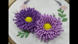 3D flower | Gorgeous flower design  | Easy hand embroidery