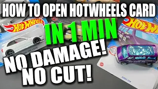 HOW TO OPEN HOT WHEELS CARD WITHOUT CUTTING BLISTER PACKING NO DAMAGE CUSTOM TUTORIAL 101 4K