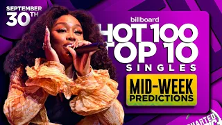 MID-WEEK PREDICTIONS | Billboard Hot 100, Top 10 Singles | September 30th, 2023