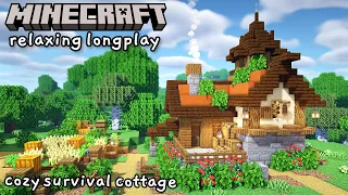 Minecraft Relaxing Longplay - Cozy Survival Cottage (No Commentary) [1.19]