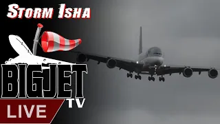 LIVE: Storm Isha at London Heathrow Airport