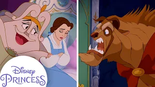 Belle Refuses to Go to Dinner | Kids Cartoon | Disney Princess