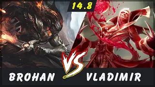 Brohan - Yasuo vs Vladimir MID Patch 14.8 - Yasuo Gameplay