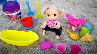 Куклы Пупсики Девочка На Море Игрушки для песка Детский канал 108маматв