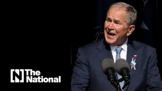 George W Bush warns of 'violence within US' during 9/11 speech