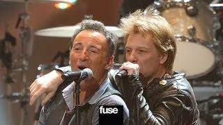 Bruce Springsteen & Bon Jovi Sing "Born To Run" - "12-12-12" The Concert for Sandy Relief