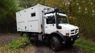 Weltweit kürzestes 7,5t 4x4 Wohnmobil 2022 Unimog U5023 4x4 Offroad Bliss Mobil. Mit Motorradbühne!