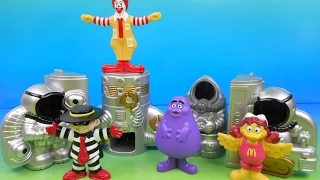 1998 McDONALD'S McSPACE SET OF 4 HAPPY MEAL COLLECTION TOYS VIDEO REVIEW