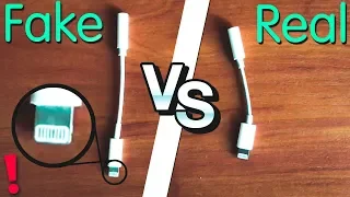 Lightning cable to 3.5mm jack - ORIGINAL vs FAKE | Переходник Lightning 3.5мм - ОРИГИНАЛ vs ПОДДЕЛКА