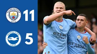 RESUMEN | Manchester City 11 - 5 Brighton & Hove Albion | Premier League