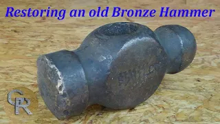 Restoring an Old Ball Peen Bronze Hammer!