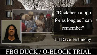 Lil Dave testifies about the infamous King Von video passing out money, O Block chains, FBG Duck
