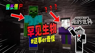 Minecraft都市傳說：矿洞深处的瘦长僵尸，恶地生物群系中的白脸女巫！