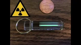 RADIOACTIVE Keychain? - Tritium Gaseous Light Source GTLS - Glow in the Dark - Nite GlowRing