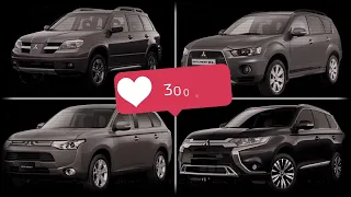 История Mitsubishi Outlander за 1 минуту