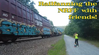 Mini-chase of the Reading & Northern Fast Freight and railfanning with friends