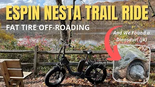 Trail riding on Espin Nesta Fat Tire Folding Ebike