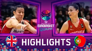 Great Britain v Portugal  | Basketball Highlights - FIBA Women's EuroBasket 2023 Qualifiers