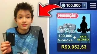 7 Garotos que Foram Pegos Comprando V-BUCKS  Escondido dos seus Pais!