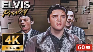 Elvis Presley 4K AI Colorized / Hard Restore - Don't Be Cruel 1957 : 1:58 Comparative view