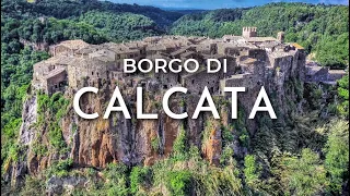 Borgo di Calcata nei suoi vicoli e dal drone