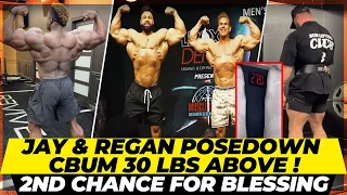 Jay Cutler & Regan Grimes pose down + Chris Bumstead 30 lbs above weight cap + Blessing 5 weeks out