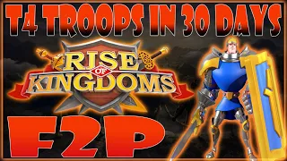 T4 Troops in 30 Days as F2P in Rise of Kingdoms (Tips)