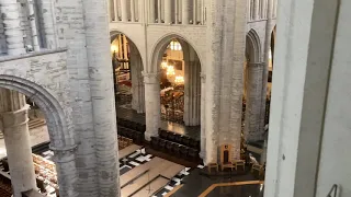 The way to the organ of Brussels Cathedral