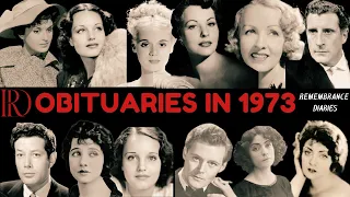 Obituaries in 1973-Famous Celebrities/personalities we've Lost in 1973-Ep-01-Remembrance Diaries