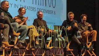 POOR THINGS Q&A Emma Stone, Mark Ruffalo, Willem Dafoe, Ramy Youssef, Yorgos Lanthimos - 1/6/2024 4K