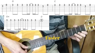 Guitar lesson - Baby Shark - Easy Guitar melody tutorial + TAB