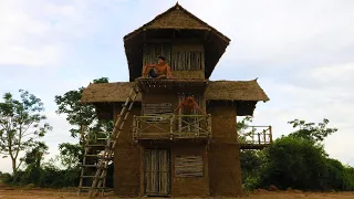 Build Beautiful Three Story Mud House (part 2)