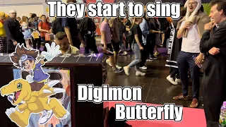 Playing Piano at an Anime Convention and then they start to sing | DIGIMON BUTTERFLY | DOKOMI 2022