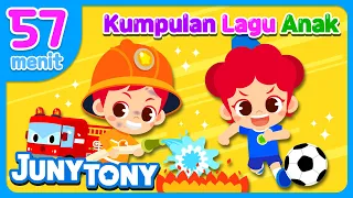 Kumpulan Lagu Anak 57 menit | Kumpulan Lagu Tentang Profesi | Kompilasi Lagu Anak | JunyTony