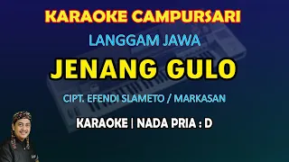 Jenang Gulo Karaoke campursari langgam jawa jaipong nada Pria D