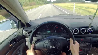 600+hp Audi A4 B5 1.8TQ TB60-03 Billet 1/4 mile acceleration with dragy