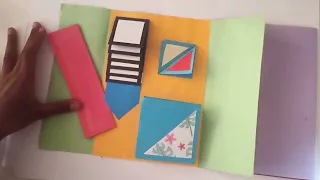 Lapbook Tutorial ,How to make a easy Lapbook /Tutorial: basic lapbook,scrapbook for school project