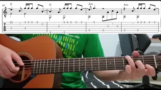 Running Up That Hill (Kate Bush) - Easy Fingerstyle Guitar Playthrough Tutorial Lesson With Tabs